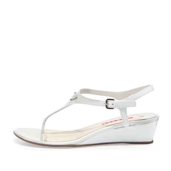 White Prada Sandals - Picture 6 of 6